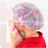 Q076 Wholesale Cap Lovely Thick Waterproof Bath Plastic Shower Cap thumbnail-2