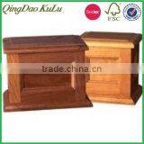 top quality antique solid wood wooden cat casket and urn for cremation