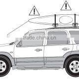 Universal Kayak Roof Rack J Bar/Universal Kayak Roof Rack J-Bar Carrier Canoe Boat Surf Ski Roof Top Mount Car SUV Crossbar