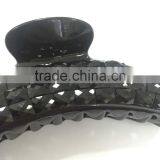 2016 Big Black Beautiful Rhinestone Floral Hair Clips Plastic Hairpin for Women thumbnail-4