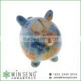 Cheap Ceramic Cute Animal Shaped Piggy Bank Money Saving Pot Box for Promotion Gifts thumbnail-3