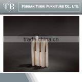 Antique Rectangle Travertine With Glass Center Table thumbnail-3