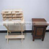 Small Wooden Square Stool/Chair/Bench for Living Room Bedroom thumbnail-1