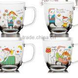 6oz 8oz 9oz 10oz 12oz Glass Kids Mug Glass Milk Mug Children Glass Set thumbnail-3