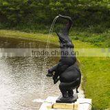 Garden Bronze Elephant Stone Water Fountain for Outdoor Decor thumbnail-2
