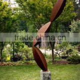 Theme Park Statue Metal Craft Dog Garden Corten Steel Sculpture thumbnail-4
