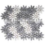 MM-CV294 Hot Sale Floor Natural Stone Flower Pattern Marble Mosaics Tile