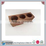 Vintage Rustic Carved Wooden Essential Oil Holder Olive Olive Box thumbnail-1