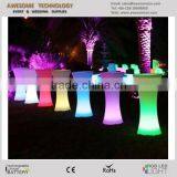 Customized Led Exhibition Furniture Lighted High Standing Round Table TP110B