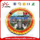Wholesale Custom 3D Ceramics Sunflower Souvenir Plate for Sale thumbnail-1