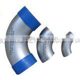 CNC Machine Stainless Steel Forged Sanitary Drawbench Polish Brush Finish 90 Degree Elbow thumbnail-1