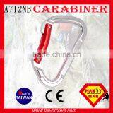 D Type Mountain Climbing 23KN Aluminum Carabiner With CE Certificate thumbnail-1