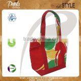 12 OZ Natural Canvas Tote Bag With Juco Trimmed Bottom & Handle thumbnail-2