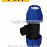 TY High Quality PP Compression Fittings MALE TEE Eco-friendly Cheap Price Full Size Factory Price List Discount thumbnail-2