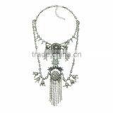 Big Custome Brand ZA New Design Diamond Alloy Necklace Jewelry thumbnail-2