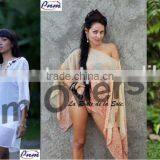 Glass Bead and Zircon Embellished Beach Kaftan. thumbnail-3