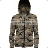 Womens Camo Zip up Hoodie Khaki Military Hoodie Desert Hoodie Dye Sublimation Hoodie Full Sublimation Print Hoodie Wholesale OEM thumbnail-2