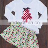 Christmas Tree Pattern Baby Top And Skirts Baby Girls' Clothing Sets thumbnail-1