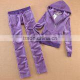 Factory Production Zipper Velvet Fleece Designs Cheaper Customs Wholesale Velvet Hoodies KM0673 thumbnail-2