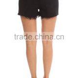 2016 Boutique Damaged Denim Shorts ,black Denim Shorts Women ,sexy Denim Shorts for Custom and Wholesale thumbnail-4