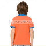 New Design Short Sleeve Kid's Slim Fit Contrast Trim Polo Shirt thumbnail-3