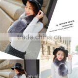 Brand Design Ladies Women Warm Faux Fur Fox Scarf Snood Scarf thumbnail-3