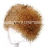 New Fashion Velvet Winter Warm Dome Caps Faux Fox Fur Hat Fake Mink Fur Hats For Women Skullies Beanies Bone thumbnail-6