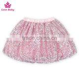 Bloomer Shorts Pom Pom Kids Short Skirts, Pink Sequin Baby Girls Summer Trousers Cheap for Sale thumbnail-2