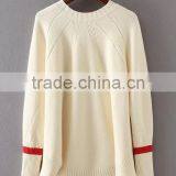 EY0879S New Fashion 2016 Women Irregular Knit Pullover Sweaters thumbnail-4