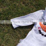 Baby Clothes Winter Boutique Smiling Face Baby Rompers White Tutu Dress Long-sleeve Girls Matching Necklace and Bow Jump Suits thumbnail-2