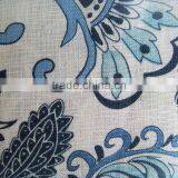 Linen Printed Fabric for Women Dress
