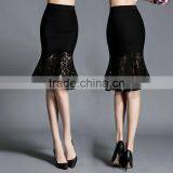 2016 Latest Fashion Midi Skirts Oem Lace Fishtail Pencil Sexy Women Skirt for Wholesale thumbnail-2
