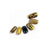 Gold glitter Fingers Fake Nails Contain Imported nail glue