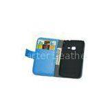 Blue Samsung Galaxy Leather Case , Galaxy ACE Duos Cases Galaxy S6802 Covers thumbnail-1