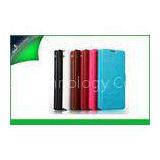 Red Wallet Style Mobile Phone Protective Cases With Card Slot , Huawei G500 Case