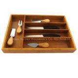 Bamboo Cutlery Tray Holder Organizer/Homex_FSC & BSCI thumbnail-2