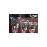 Plastic Bubble Disposable Smoothie Cups For Tea Cups 360ml PP