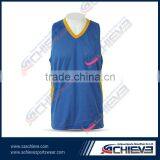 Cheap Sublimation 100% Polyester Basketball Singlet Wear thumbnail-4