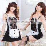 2014 the New Maid Maid Sexy Lingerie Sleepwear Lace Game 5 Suit Uniform Temptation Free Shipping