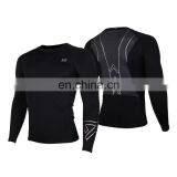 Wholesale Custom Printed Black Bjj/mma Rash Guard for Mul Activities