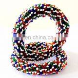 Tribal Bangles-Pearl Beaded Bangles-Fashion Wear Pearl Bracelet-Beach Wear Bangles-traditional Pearl Beaded Bangles thumbnail-4