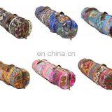 Banjara LEATHER Style Yoga Bag Yoga Met Bag Ethnic Hand Embroidered ViNtAgE INDIAN Kantha YOGA Mat Bag Crossbody Embroidered Yog thumbnail-3