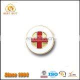 Professional Custom Hospital Doctor's Red Cross Lapel Pin Badge thumbnail-1