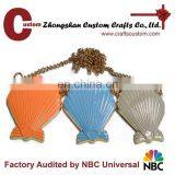 Custom Clothing Accessory 3D Seashell Metal Pendant Necklace thumbnail-1