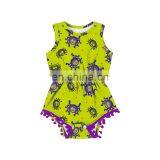 Pumpkin Pattern Custom Baby Romper Cute Pom Pom Baby Clothes Newborn Romper Accessaries Baby Onesie Romper thumbnail-2
