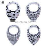 Customized Pattern Printing Eco-friendly 100% Cotton Durable Baby Bandana Drool Bibs Organic Baby Bib Bandana thumbnail-3