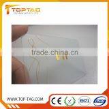 Cheap Transparent Business Card With Gold Stamping