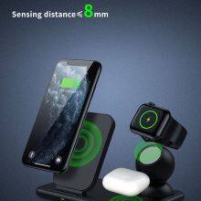 4 in 1 15W Wireless Charger Stand For IPhone12 11 Pro XSMAX Samsung S21 S20 S10 S9 Fast Charging Dock Station Phone thumbnail-3