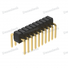 Denentech 1.00mm Pitch H1.00 Single Row U Type Pin Header Connector