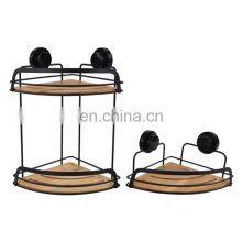 Iron Powder Coating Bathroom Shelves High Quality Convenient Bathroom Shelf Household Two Tier Bathroom Rack Shelf thumbnail-5